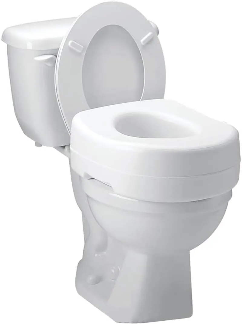 Carex Toilet Seat Riser - Adds 5 Inches of Height for Elderly and Handicap - Main Image