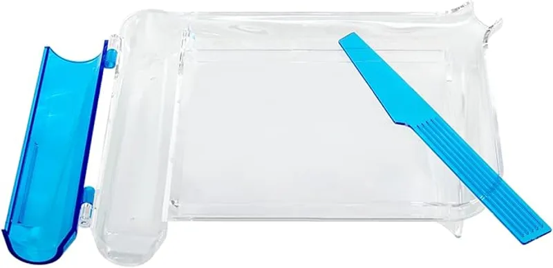 Apothecary Products Pill Tray & Spatula for Tablets, Medicine, Vitamins, Right-Handed, Clear, 2 Count - Easy Medication Management - Main Image