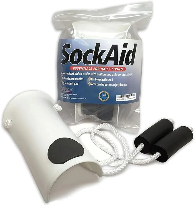 RMS Deluxe Sock Aid - Socks Helper with Foam Handles (for Regular Socks) - Main Image
