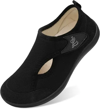 LeIsfIt Womens Slippers Wide Diabetic Shoes Adjustable Arthritis Edema House Shoes Indoor Outdoor Slippers - Comfortable Support - Main Image