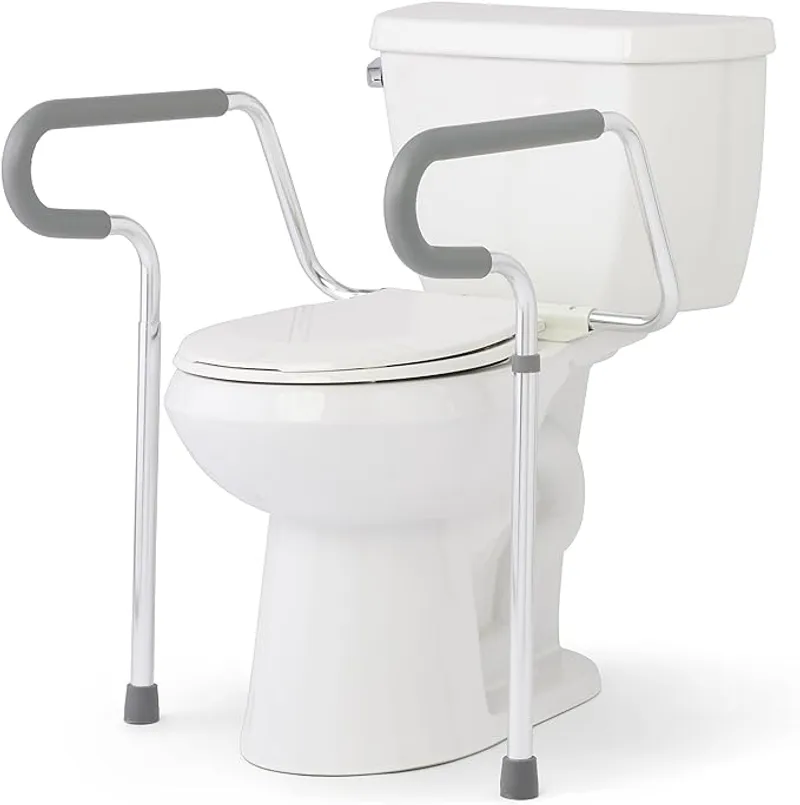 Medline Guardian Toilet Safety Rail – Adjustable Height, Robust & Reliable - Main Image