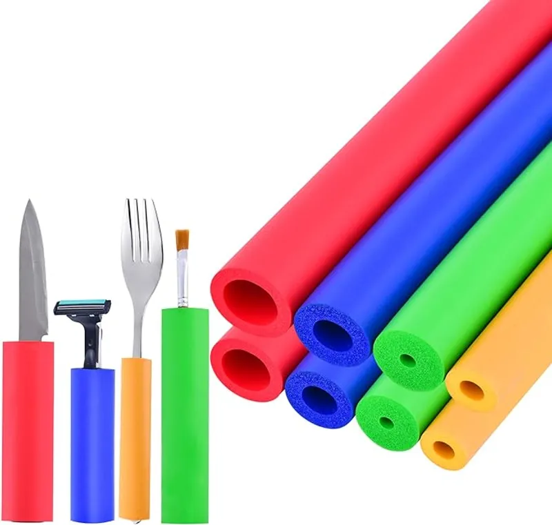 Foam Tube Grip/Foam tubing- 8PCS (4 Sizes) Comfortable Aid for Utensils - Main Image