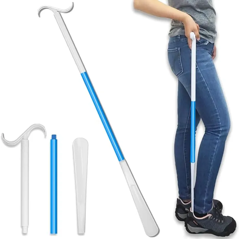 35.5 Inch Long Handled Shoe Horn, Dressing Stick, Sock Remover Aid Helper - Main Image