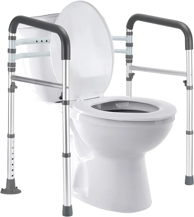 Toilet Safety Rails - Essential Toilet Support for Seniors & Handicapped - Main Image