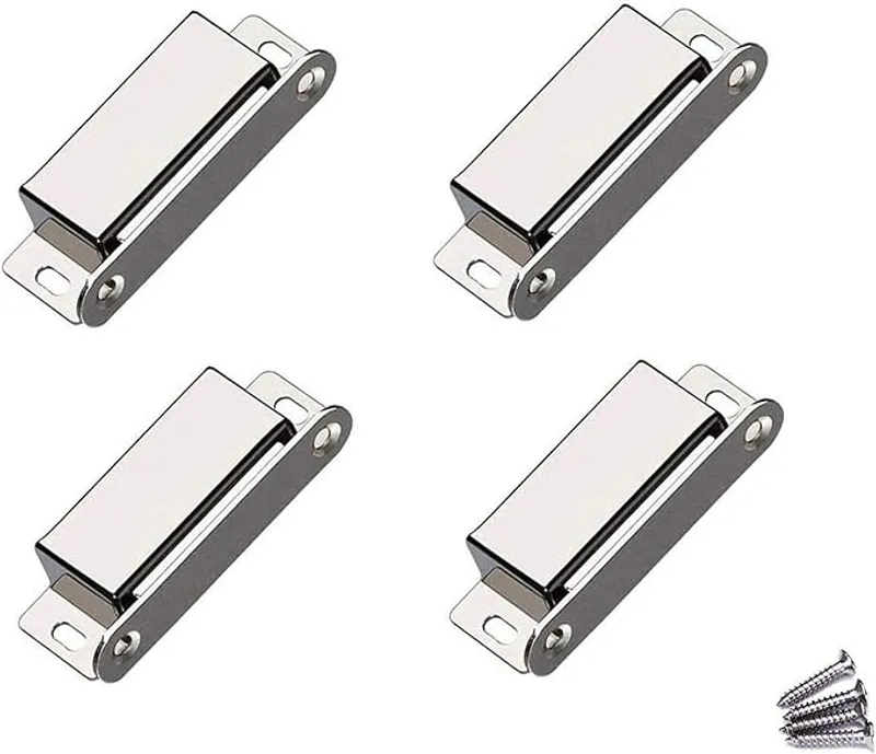 Magnetic Door Catch - 50lb High Magnetic Stainless Steel Heavy Duty Catch for Kitchen Bathroom Cupboard Wardrobe Closet Closures Cabinet Door Drawer Latch - Main Image
