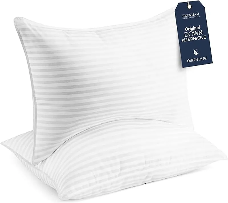 Beckham Hotel Collection Bed Pillows Standard/Queen Size Set of 2 - Original Soft Down Alternative Pillow for Sleeping - Main Image