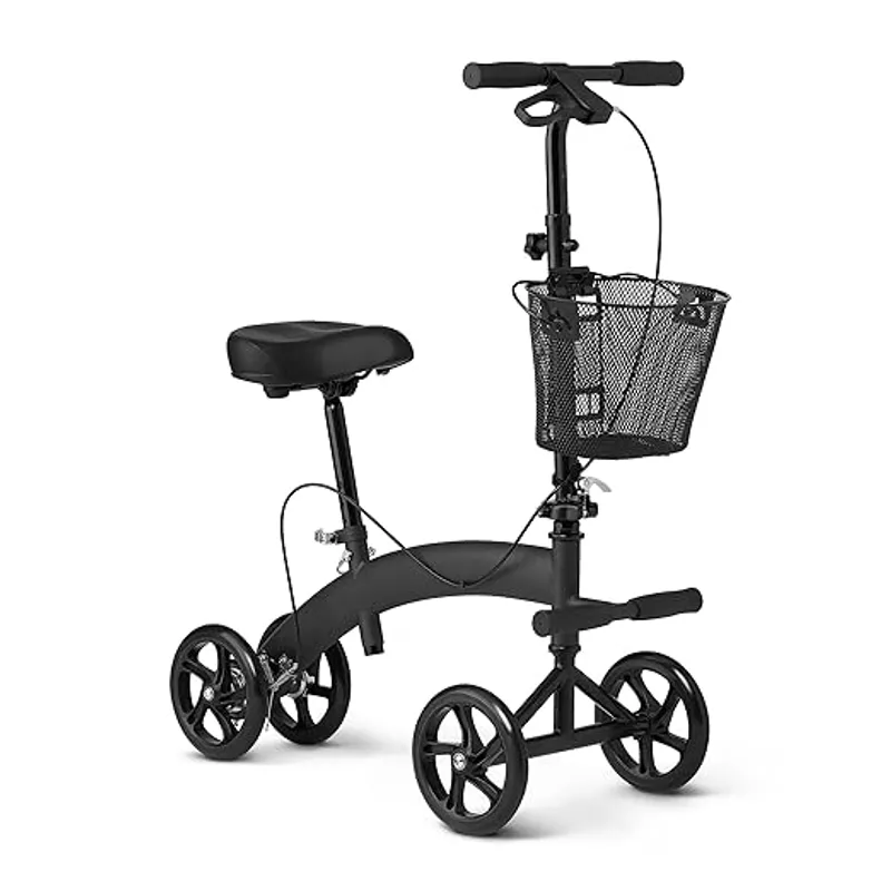 Medline Manual Seated Mobility Scooter Knee Walker - Key Benefit or Feature - Main Image