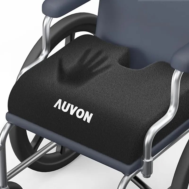 AUVON Wheelchair Seat Cushions (18"x16"x3") for Sciatica, Back, Coccyx, Pressure Sore and Ulcer Pain Relief - Main Image