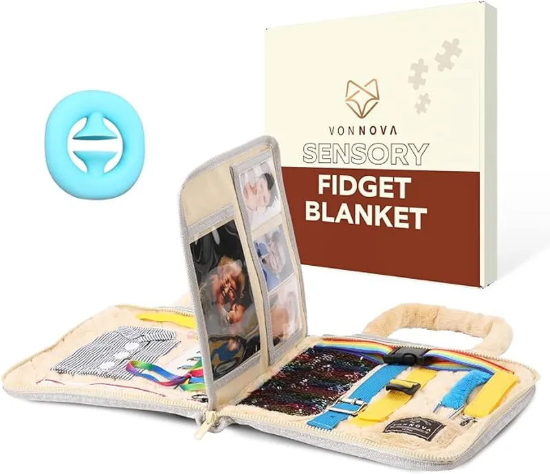 VonNova Fidget Blanket - Dementia Products for Elderly - Fidget Blanket for Adults with Dementia - Main Image