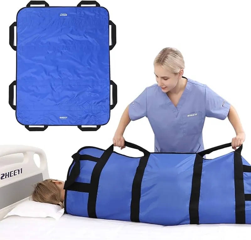 Multipurpose 48" x 40" Positioning Bed Pad with Reinforced Handles - Main Image