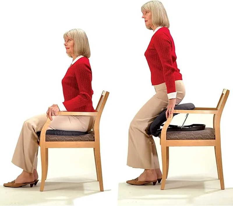 Carex Upeasy Seat Assist Plus - Portable Self-Powered Lifting Seat Cushion for Chairs - Main Image