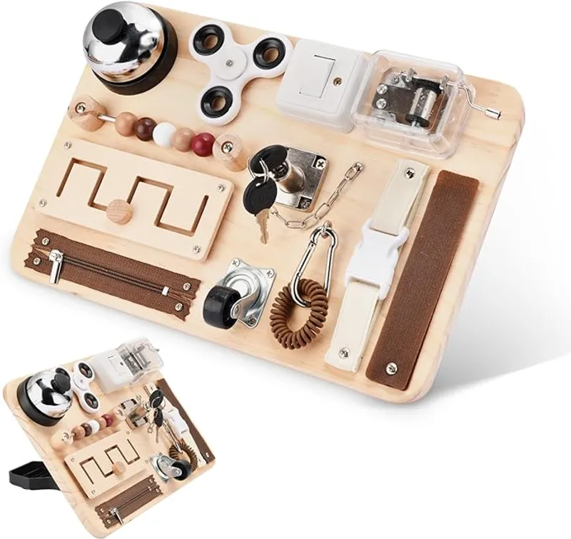 Dementia Activities for Seniors-Fidget Busy Board-Alzheimers Products for Elderly-Memory Games for Autism Adult-Dementia Gadgets-Sensory ADHD Toys-Anxiety Relief Items-Gift for Seniors - Stay Relaxed - Main Image