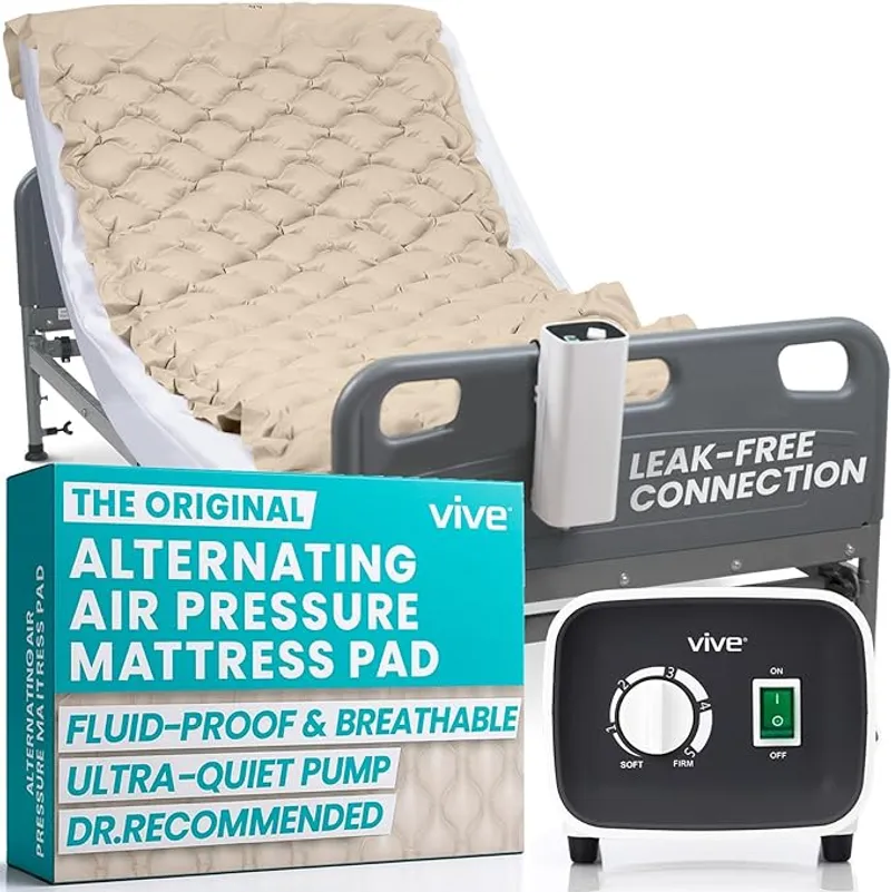 Vive Alternating Air Pressure Mattress Pad - The Original Bed Sore Prevention Solution - Main Image