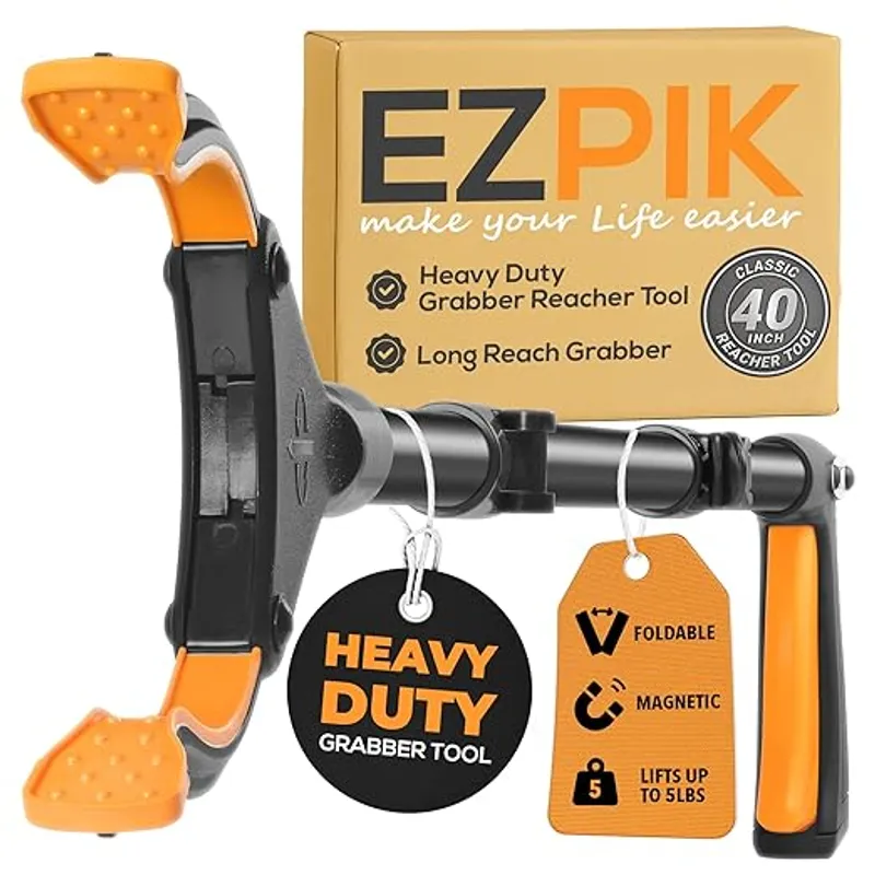 EZPIK Classic 40" Flexible Folding Grabber Tool for Elderly + Magnets - Key Benefit or Feature - Main Image