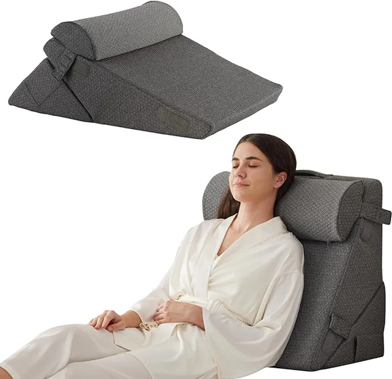 Bedluxe 3Pcs Orthopedic Bed Wedge Pillow Set - Main Image