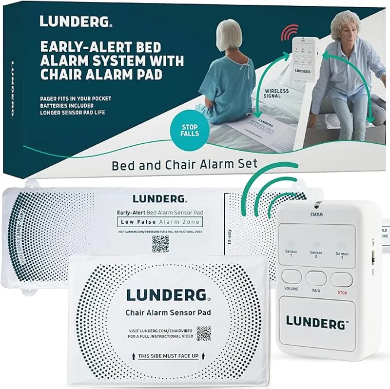 Lunderg Bed Alarm for Elderly Adults & Chair Alarm Set - Main Image