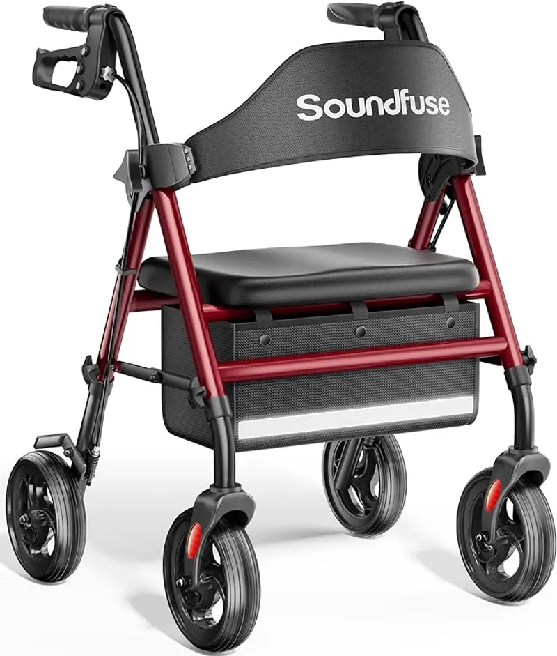 Rollator Walkers with Seat for Seniors - Enhanced Comfort and Safety - Main Image