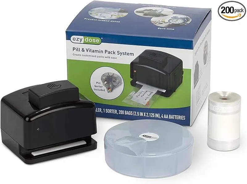 Ezy Dose Pill Suite Weekly (7-Day) Pill Organizer - Convenient Daily Dosing - Main Image
